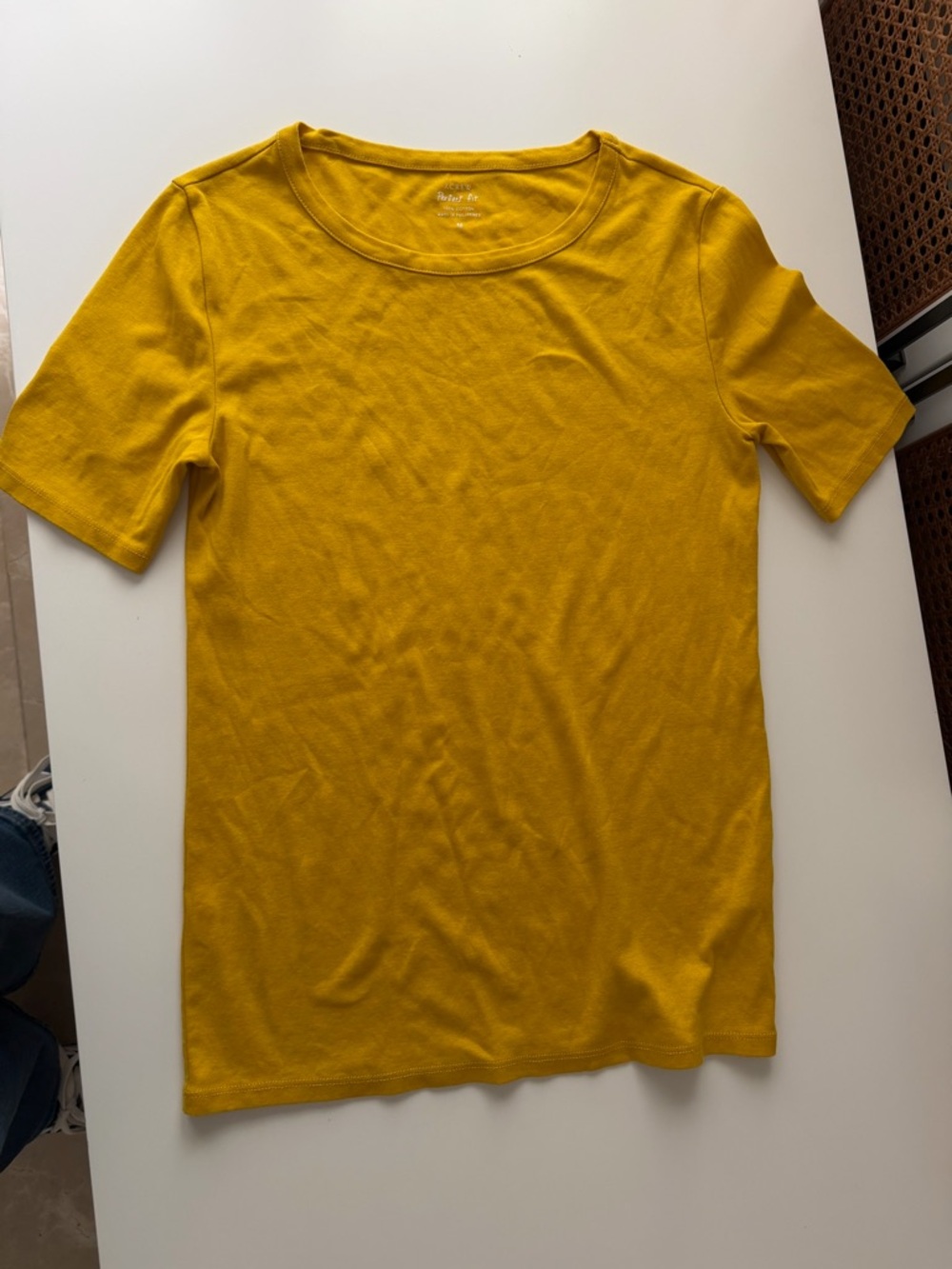 J. Crew Golden Yellow Perfect Fit Tee